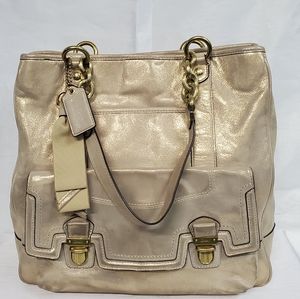 Coach Poppy Tote Chain Handbag